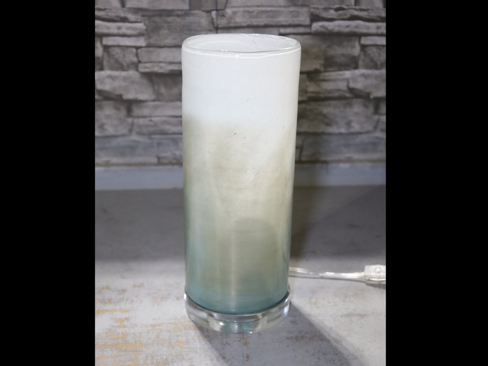 Ombre Frosted Glass Cylinder Table Lamp