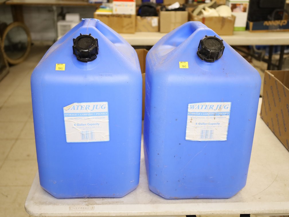 (2) 6-Gallon Water Jugs