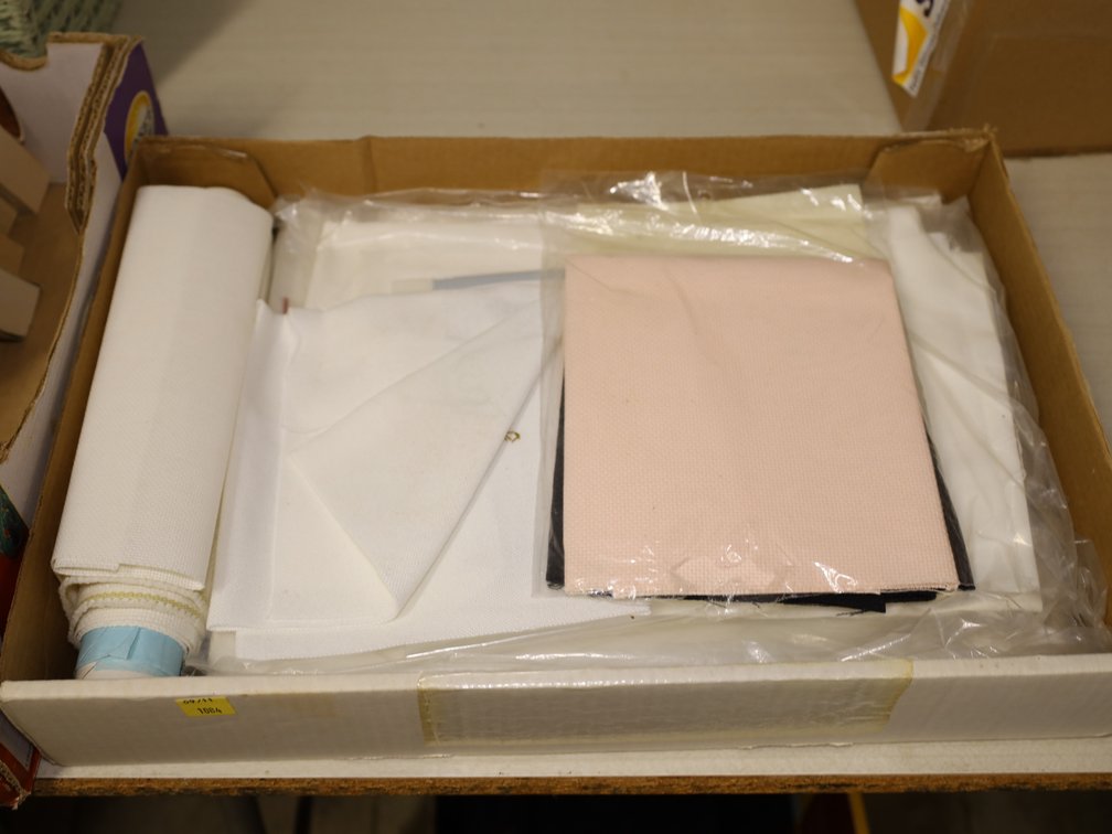 Cross Stitch Fabric, DMC Embroidery Floss w/ Needles & More!