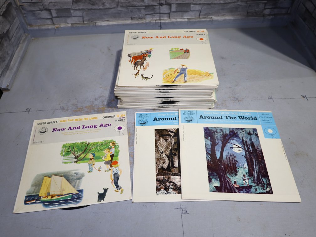 Silver Burdett Music for Living Album Collection: Now and Long Ago, Around the World, & In Our Town Titles