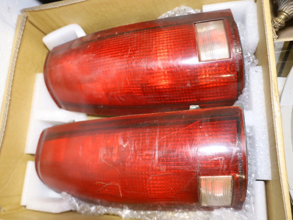 Pair of OEM Tail Light Assemblies Resembling Those Used On Chevrolet C/K & Silverado Trucks