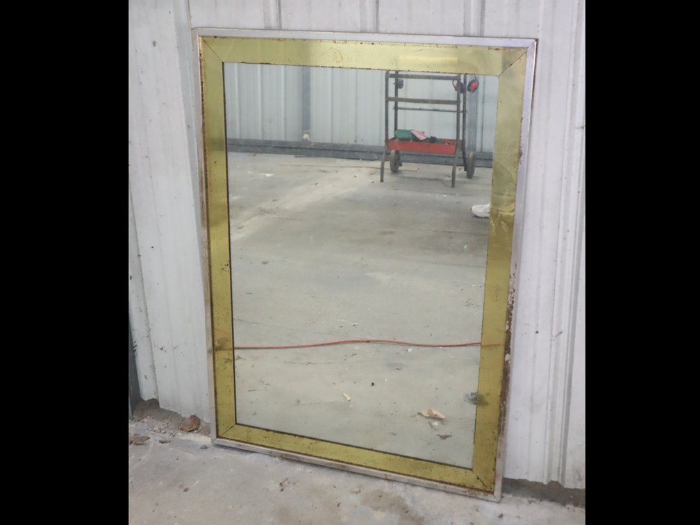 Large Rectangular Wall Mirror w/ Metal Frame