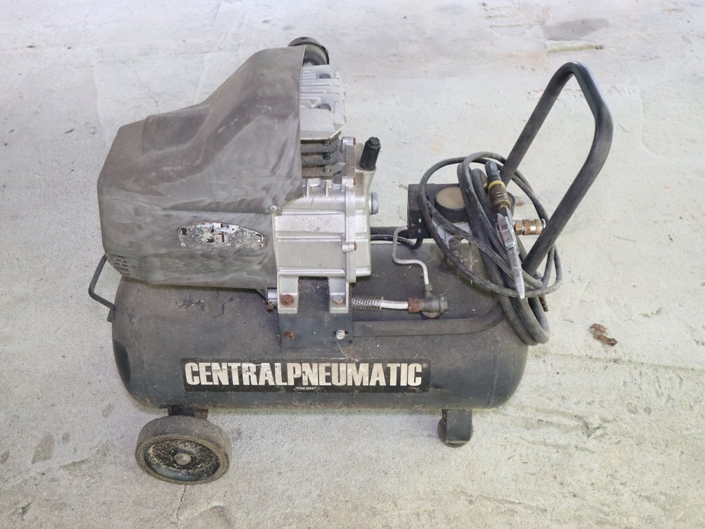 Central Pneumatic Horizontal Tank Wheeled Air Compressor