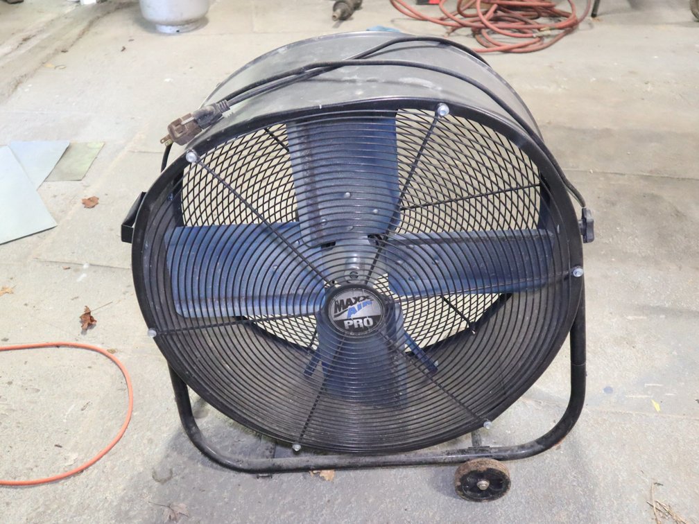 Industrial Air Pro Wheeled Drum Fan w/ Tilting Frame & Carry Handle