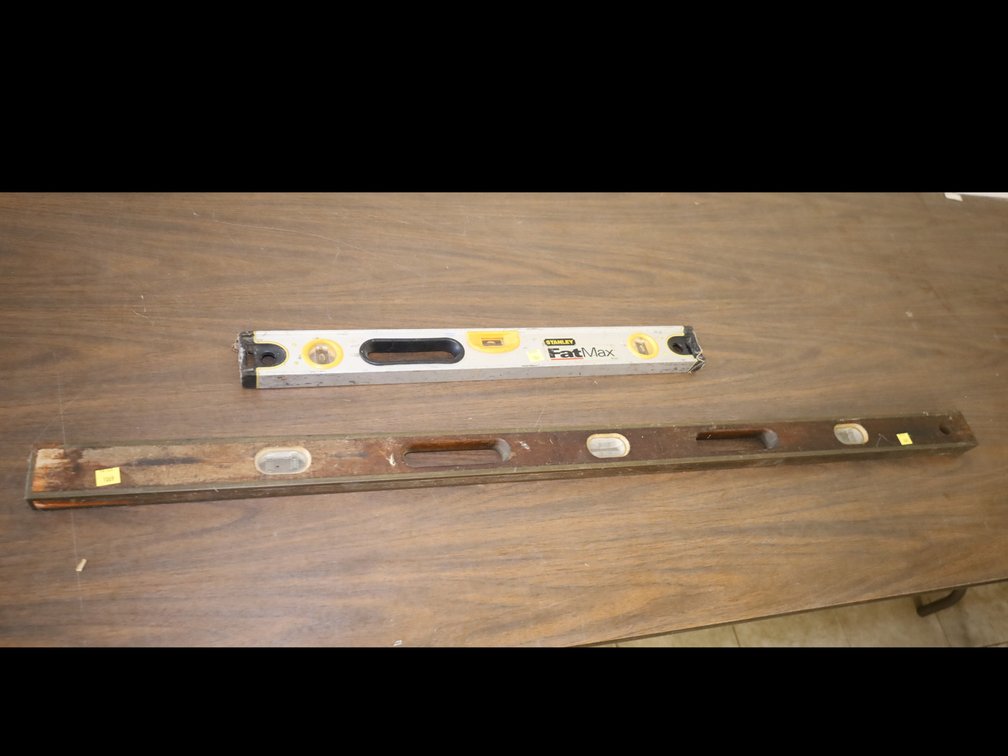 Stanley FatMax Level & Long Wood Level w/ Brass Edging