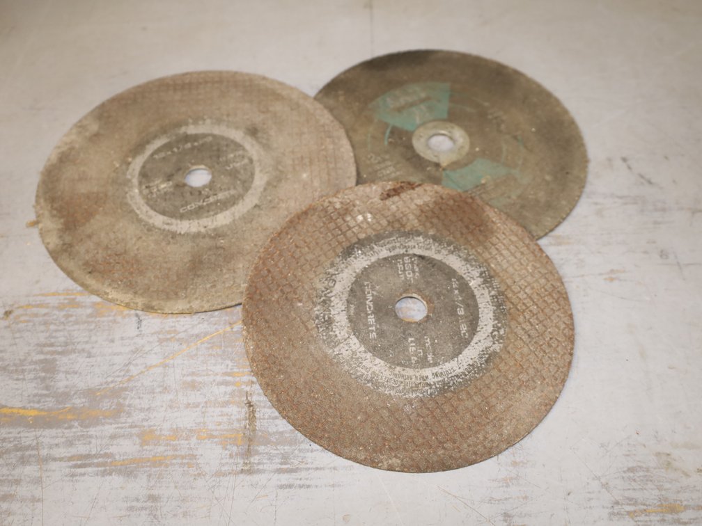(3) Grinding Wheels, DeWalt HP Flap Disc, Roll of Blue Masking Tape...