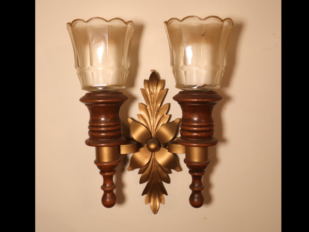 Wood & Brass Wall Sconces, Glass Candlesticks & More!