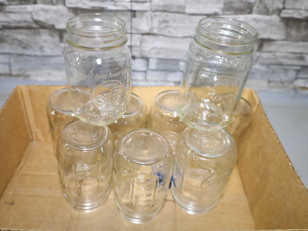 12 Pint Jars - 11 Narrow & 1 Wide Mouth