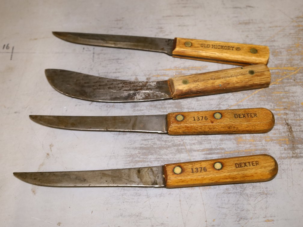 Carbon Steel Kitchen, Boning and Butcher Knives