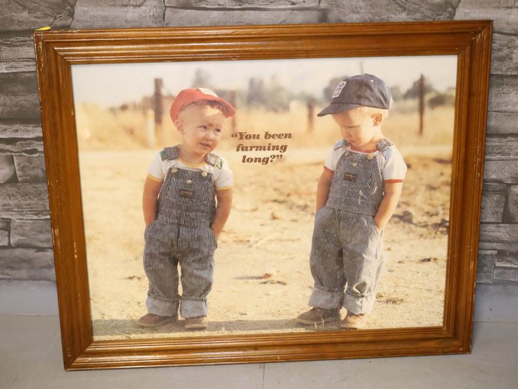 Oshkosh "You Been Farming Long?" Framed Print