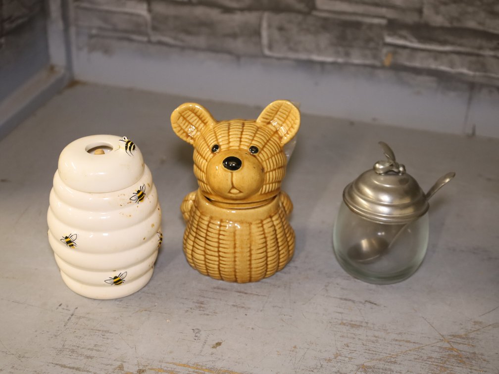 Beehive Honey Pot, Bear Honey Pot, Bee Ornament & More!