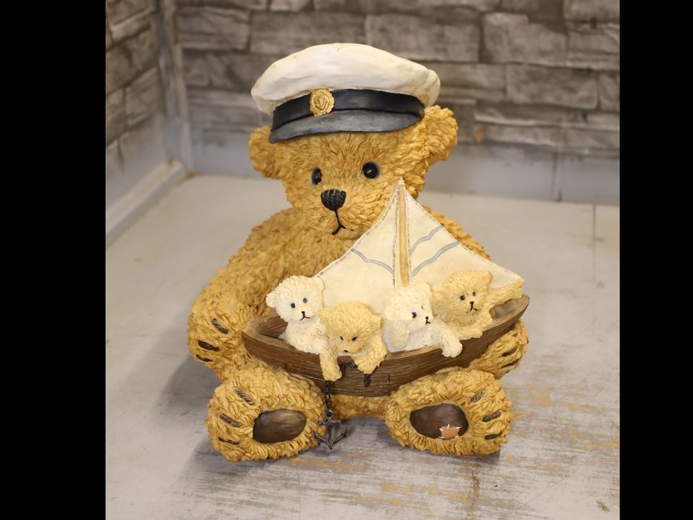 Sea Captain Bear w/ Sailboat & Cubs, Santa Bear, Bear w/ Quilt,