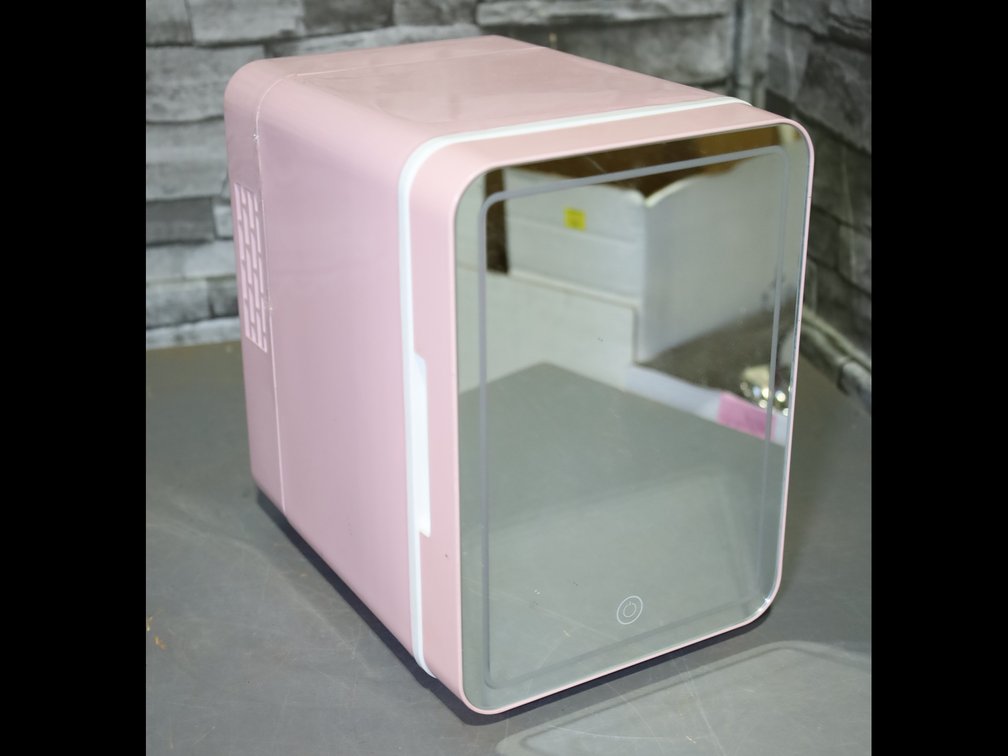 Mini cosmetic refrigerator, sleep styler rollers, metal piggy bank, etc.