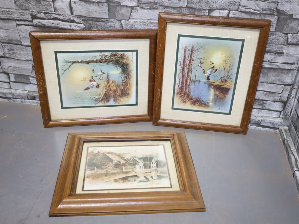 Picture frames and decorative signs - various sizes, shapes, and colors