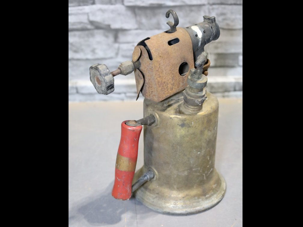Vintage brass welding soldering blow torch