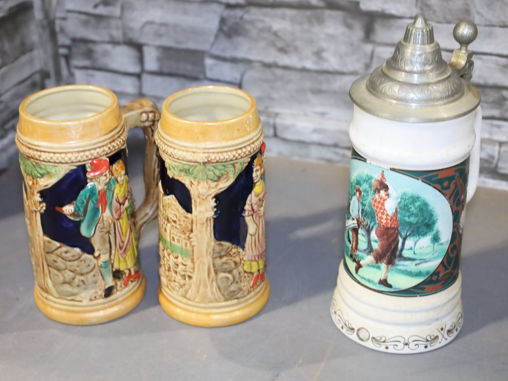 Beer steins - see description