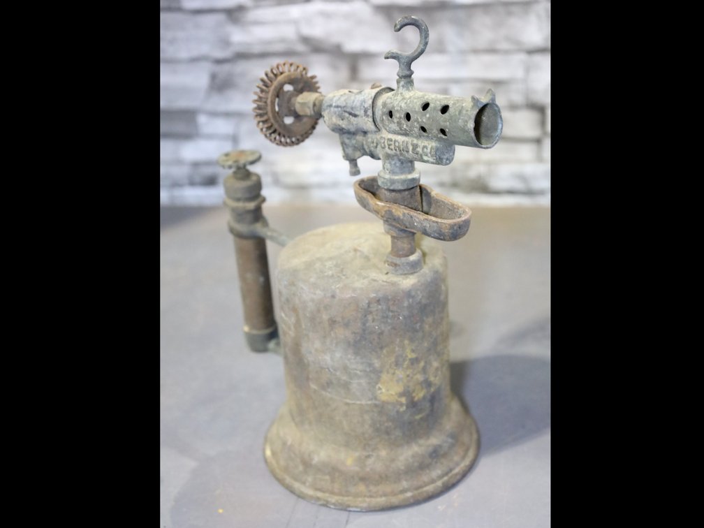 Vintage brass welding soldering blow torch