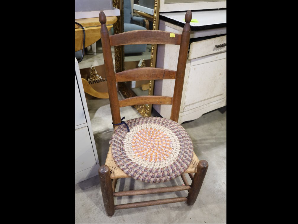Vintage ladderback carriage chair