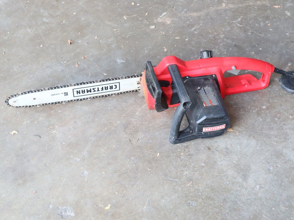 Electric Craftsman chainsaw and grass trimmer