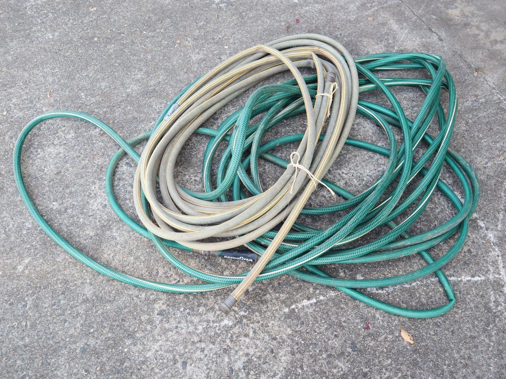 2 garden hoses