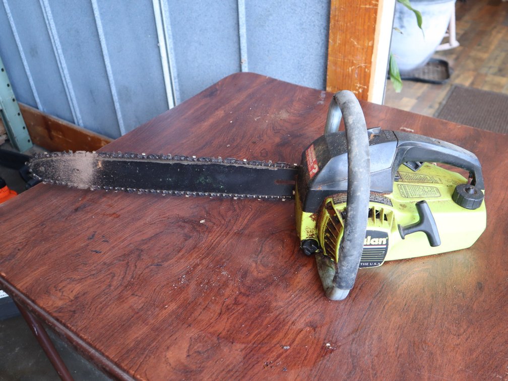 Poulan chainsaw and Craftsman chainsaw in case