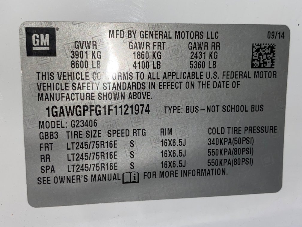 Image for Bankruptcy Auction - 2015 Chevy Express Passenger Van