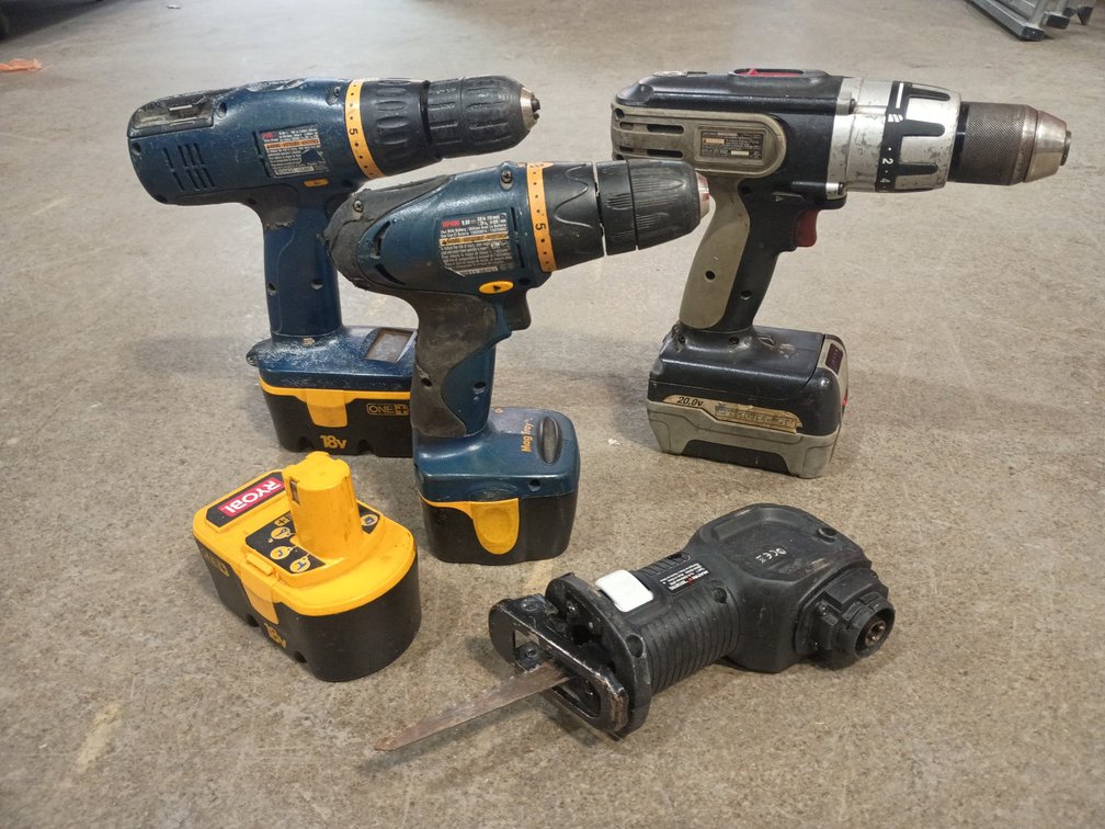 {each} Ass't Cordless Drill Drivers w/ Batteries