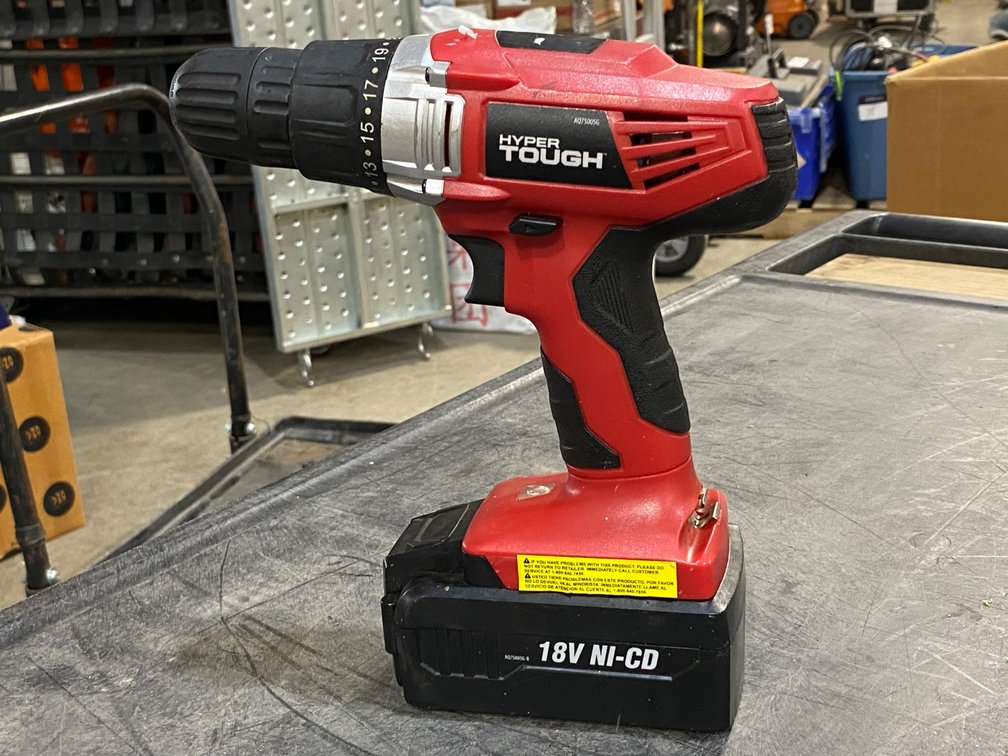 HyperTough 18V NI-CD Cordless Drill w/ Battery
