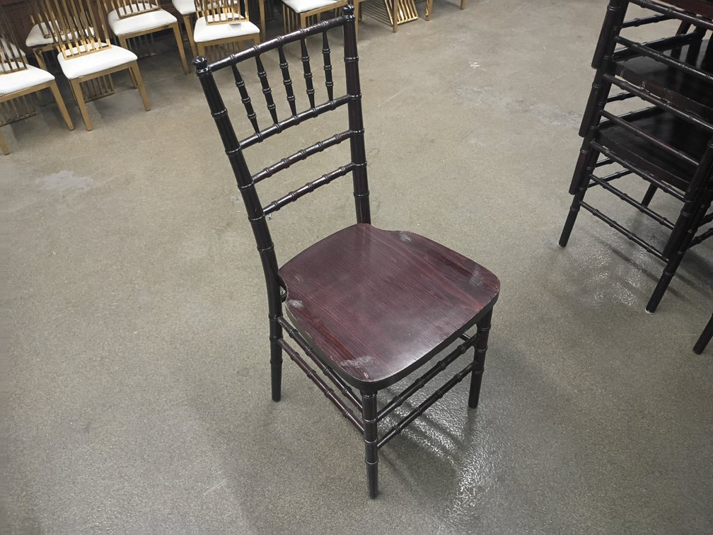 {each} Mahogany Stackable Wooden Chiavari Chair