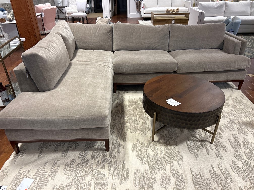Wesley Hall "Peretti" Upholstered 2pc Sectional Sofa