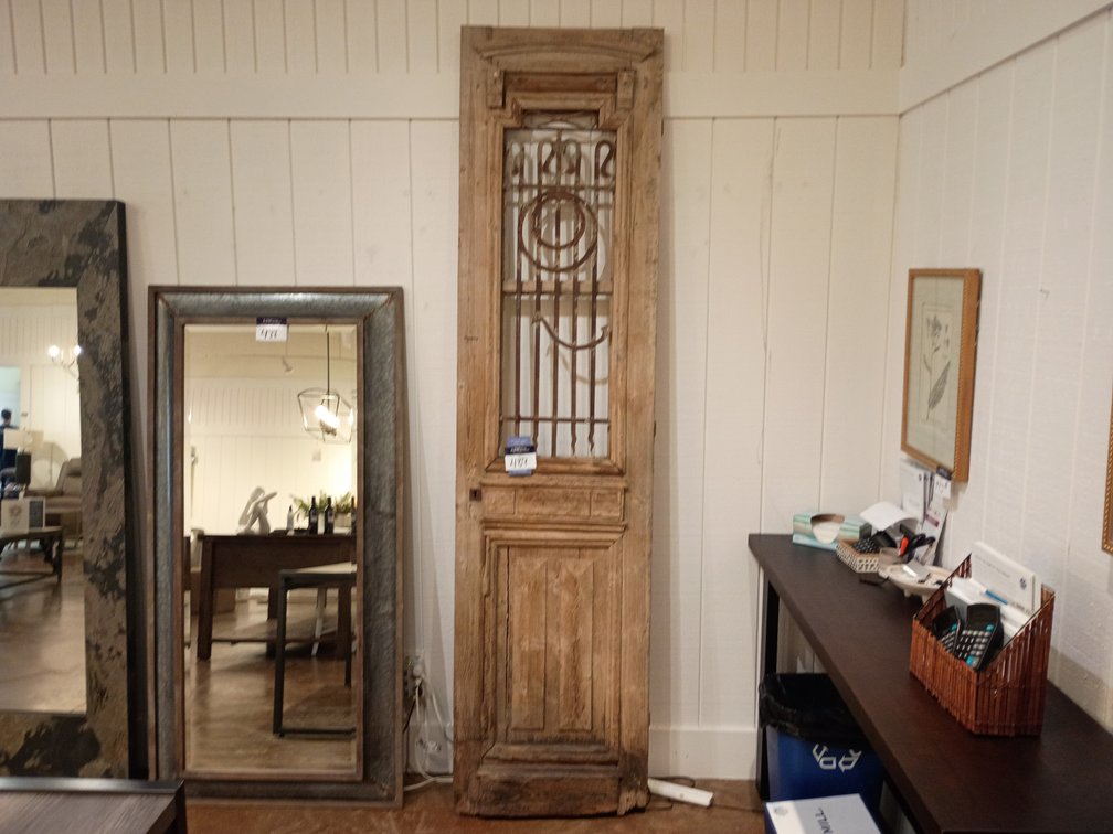 Vintage Egyptian Stripped Pine Door