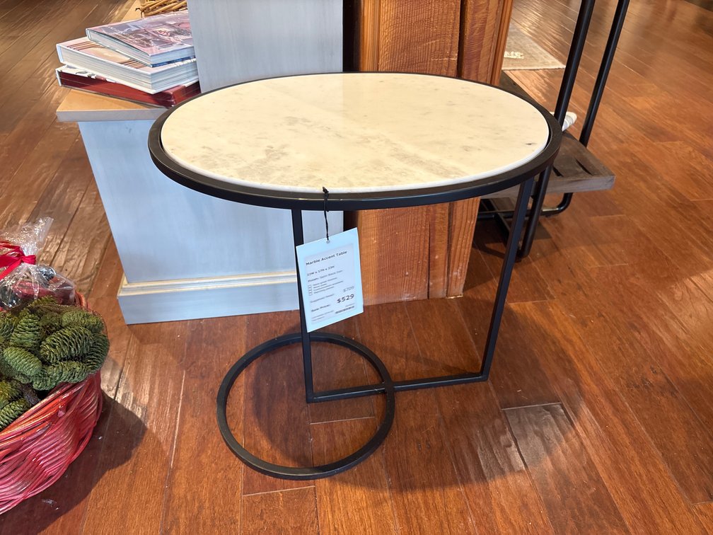 The Uttermost Marble Accent Table