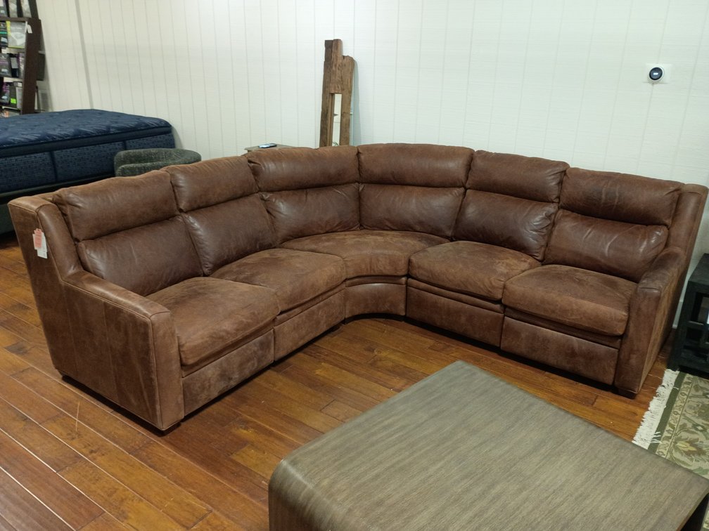 Bradington Young Leather Sectional w/ Electric Recline