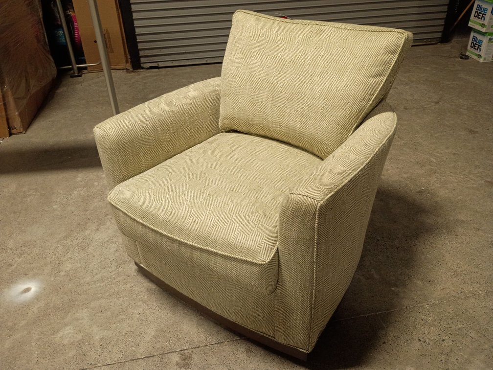 Wesley Hall “Freemont” Upholstered Swivel Chair