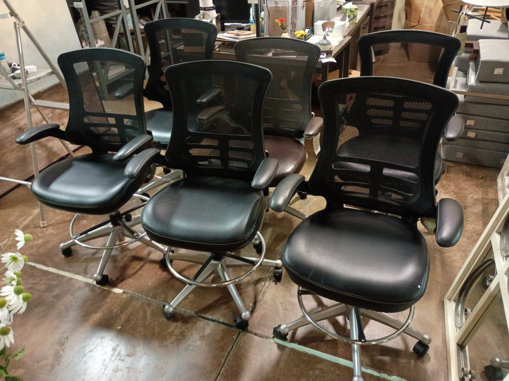 {Each} Attainment Vinyl Upholstered Swivel Chair