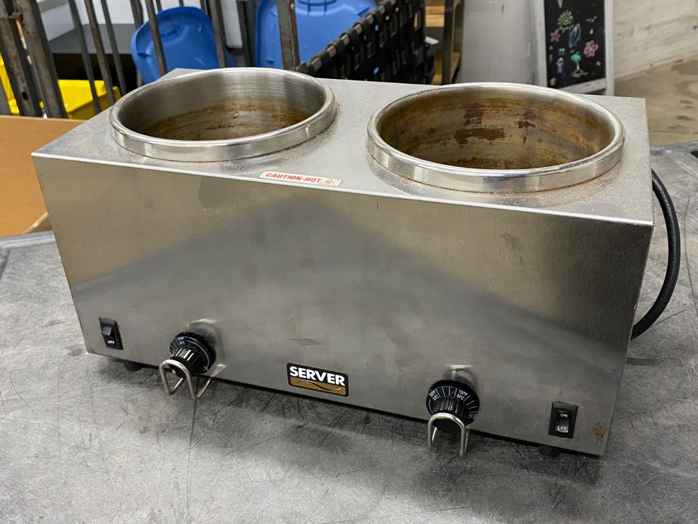 Server Twin FSP, Dual-Well Heated Pump Topping Dispenser