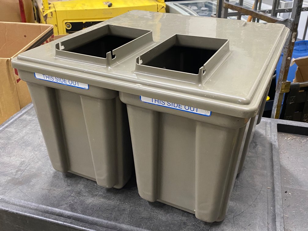 Dual-Top Waste Receptacle