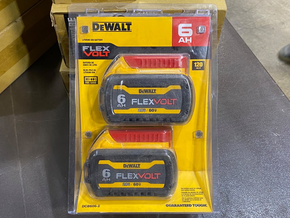 DeWalt FlexVolt 20V/60V MAX Lithium-Ion 6.0Ah Battery Pack (2 Pack)