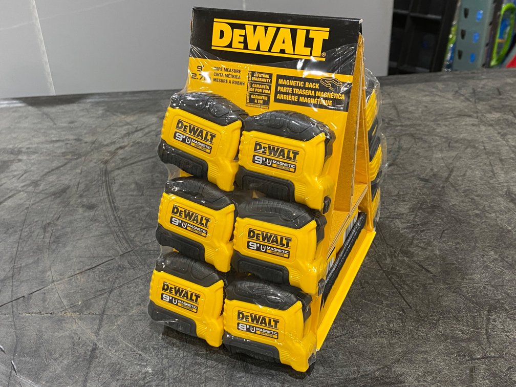 DeWalt 9' Pocket Tape Measure Tower Display
