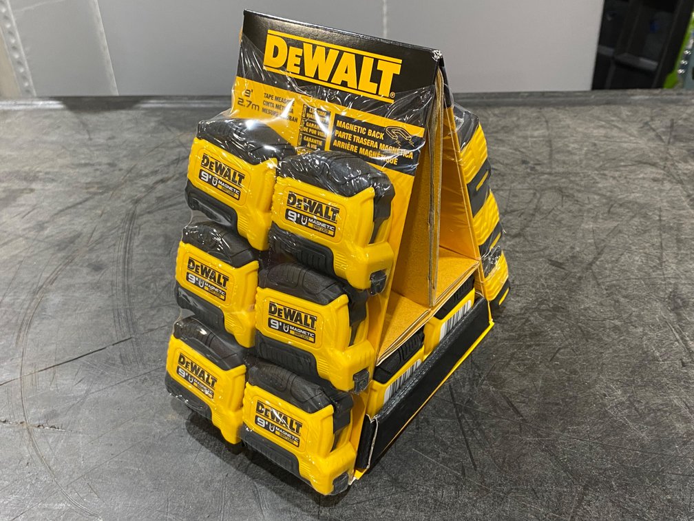 DeWalt 9' Pocket Tape Measure Tower Display