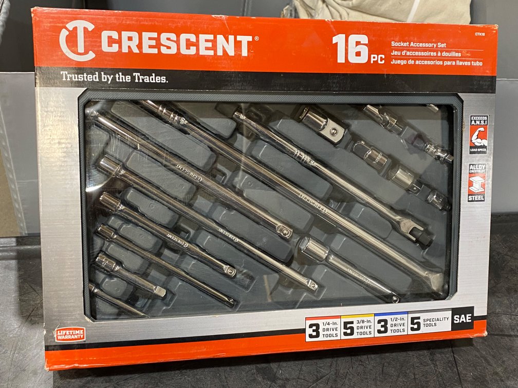 Crescent 16Pc Socket Accessory Set