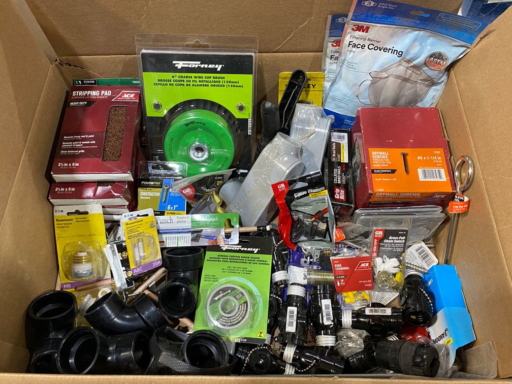 A Group of Ass't Industrial Supplies & Hardware