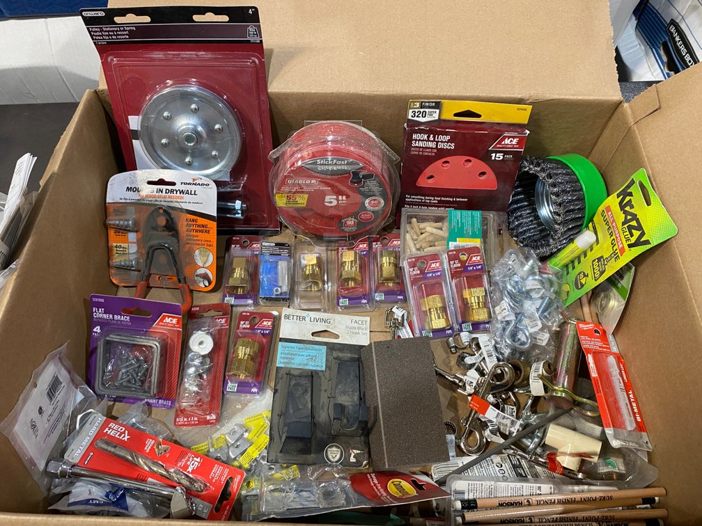 A Group of Ass't Industrial Supplies & Hardware