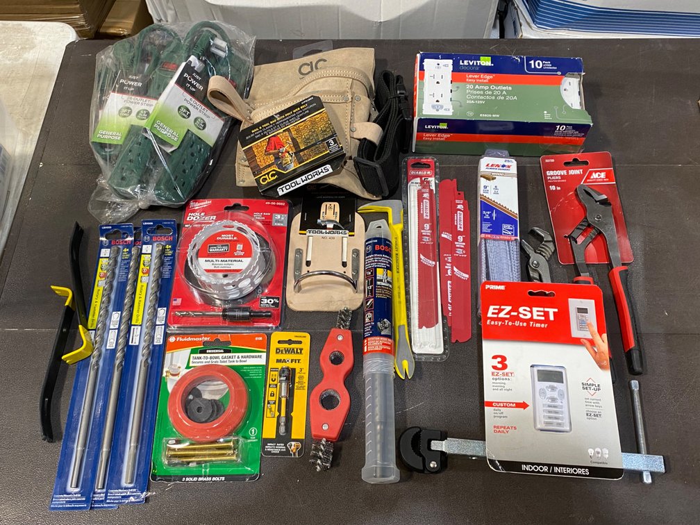 A Group of Ass't Industrial Supplies & Hardware