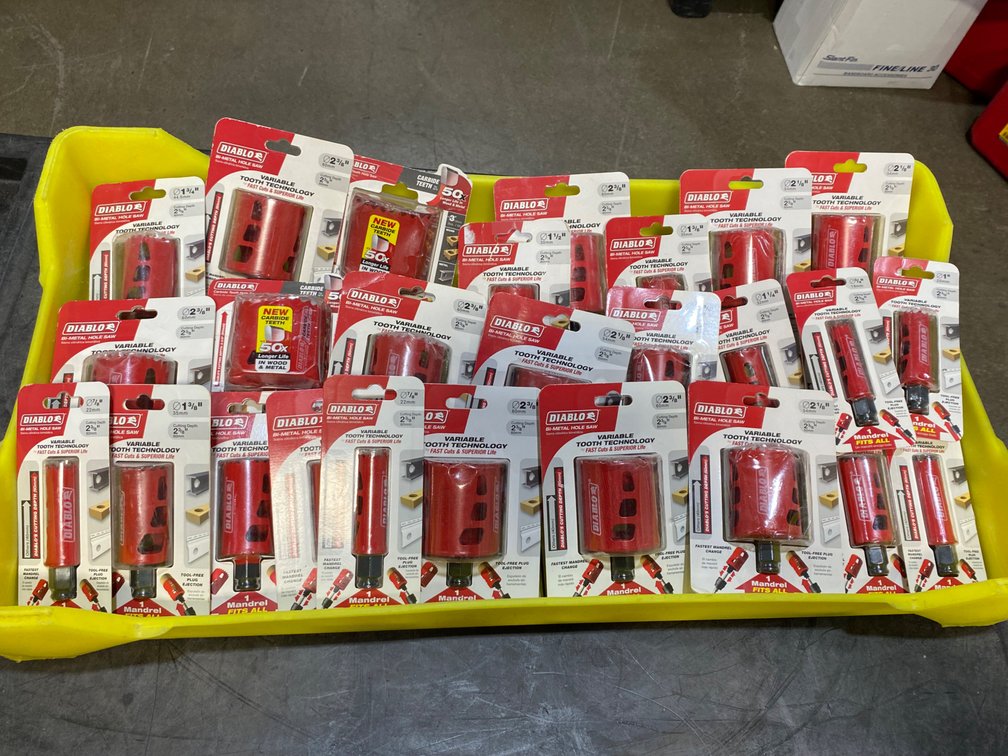 A Group of Ass't Size DIABLO Bi-Metal Hole Saw Bits