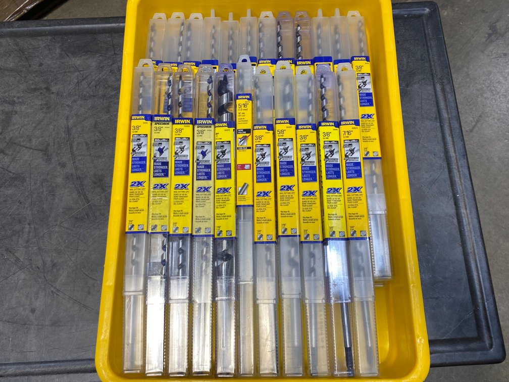 A Group of Ass't Size IRWIN Auger Bits