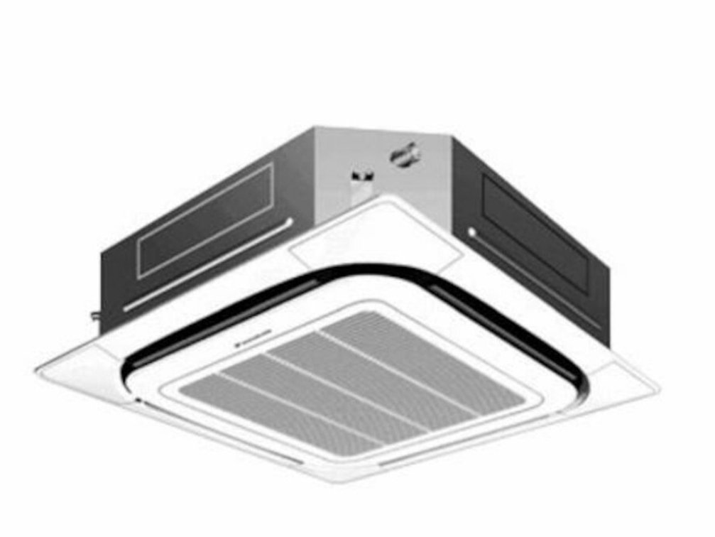 Daikin FCQ18PAVJU Roundflow Cassette Unit, 1.5 ton Nominal, 20000 BTU/hr Heating, 18000 BTU/hr Cooling