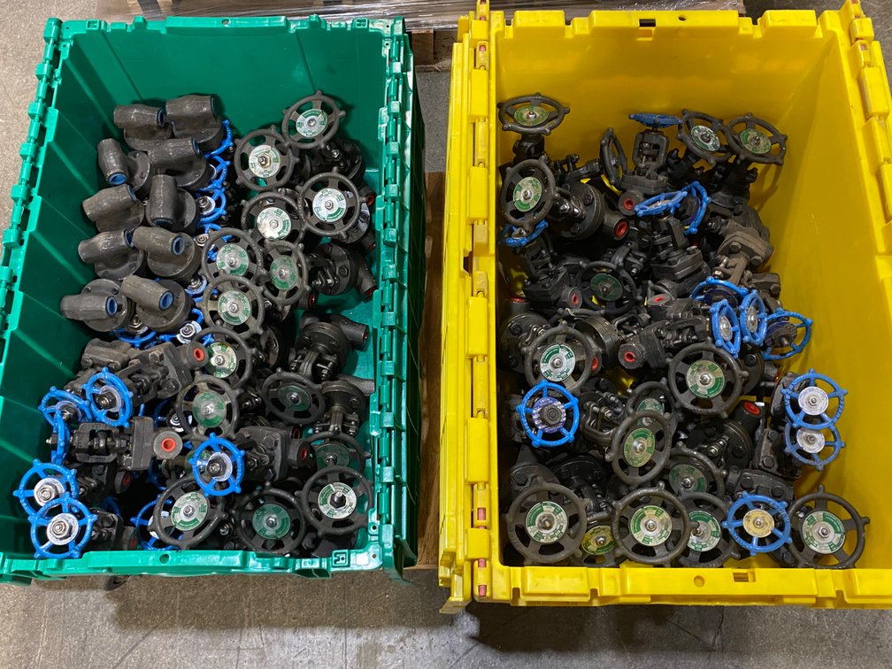 A Group of Ass't Steel Valves