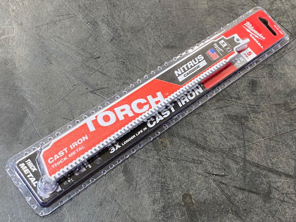 {each} Milwaukee Sawzall Torch 8" Thick Metal Reciprocating Saw Blade (5-Pack)