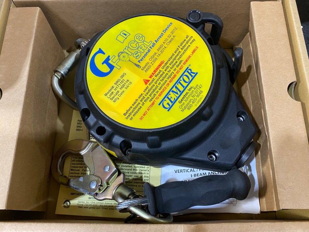 Gemtor G-Force SRD-30G 30' Self-Retracting Fall Arrest Device